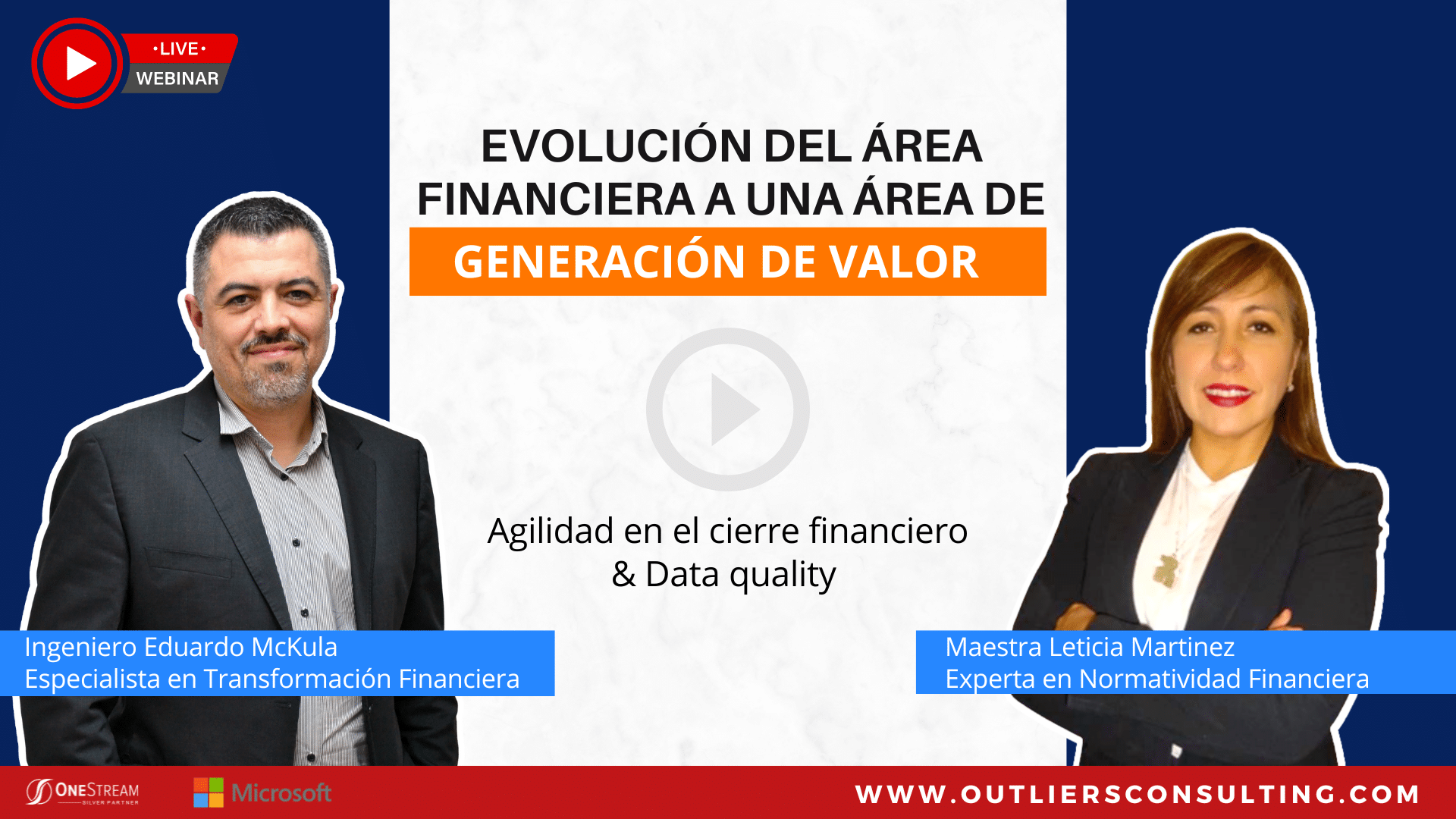 WEBINAR - EVOLUCIÓN DEL ÁREA FINANCIERA A UNA ÁREA DE GENERACIÓN DE VALOR