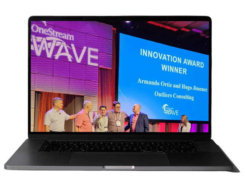 , ganamos el premio a la Innovación en el OnesStream Wave en Orlando, Florida. Fue un reconocimiento a nuestro enfoque innovador en la resolución de desafíos relacionados con las proyecciones de ingresos en el sector asegurador"